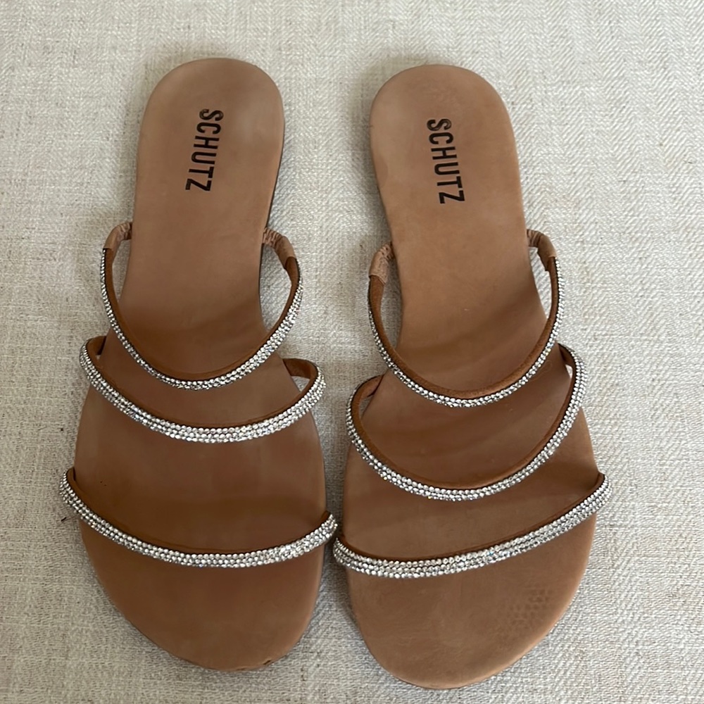 Shutz glitter sandals, size 39 Brazil, 41 eur
